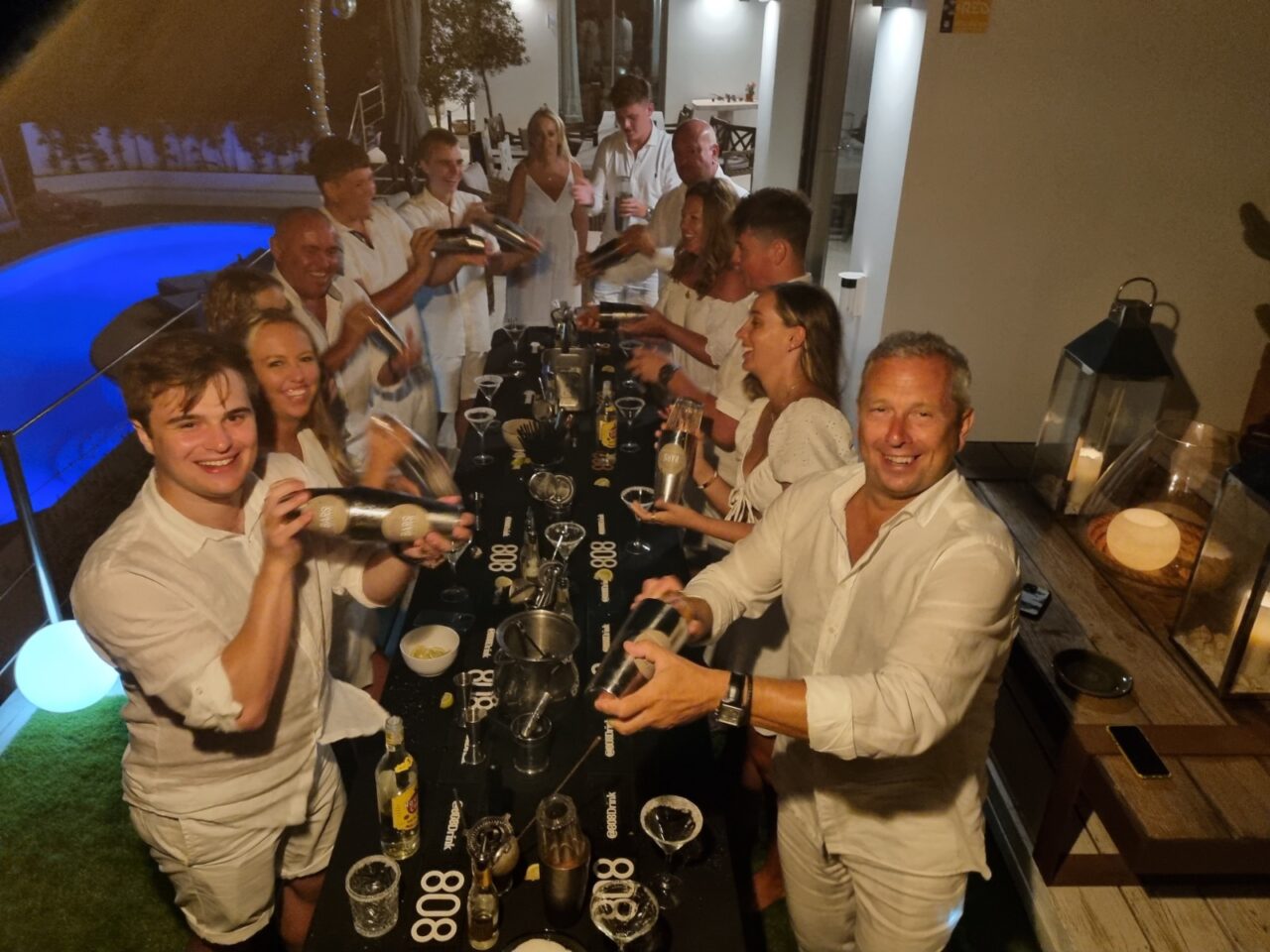 Stag party cocktail class